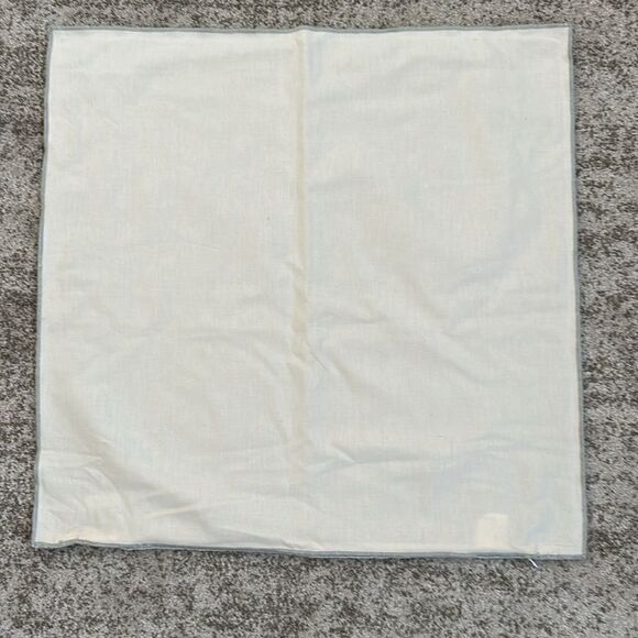 Laura Park Cotton Throw Pillow Cover 22”x22” - Picture 3 of 5